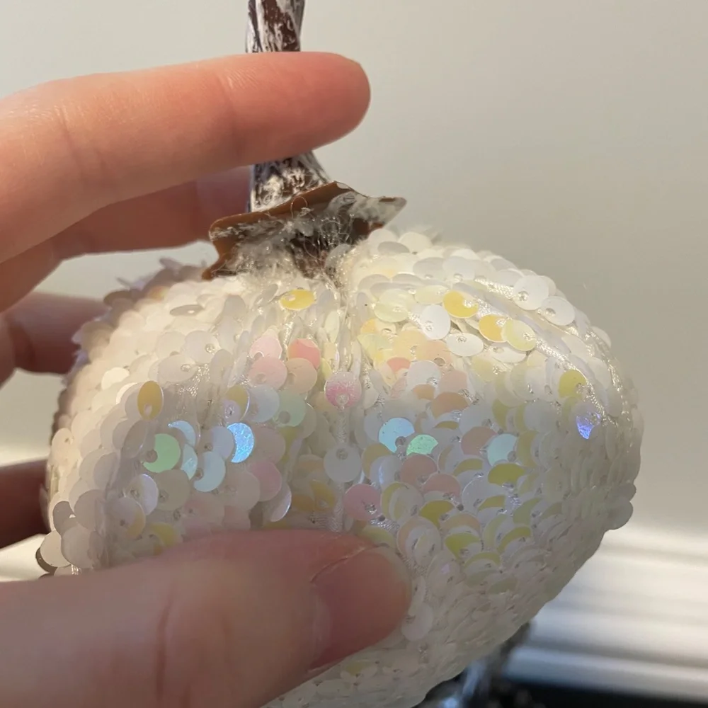 5 for $20: Target small sequin pumpkins